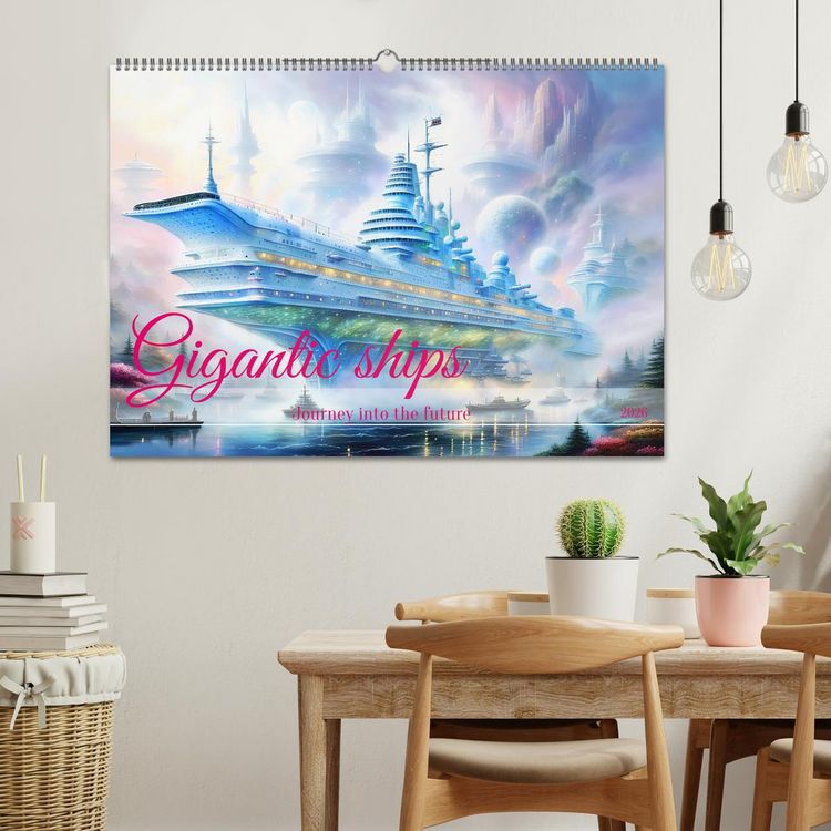 Produktbild: Gigantic ships - Journey into the future (Wall Calendar 2026 DIN A2 landscape), CALVENDO 12 Month Wall Calendar