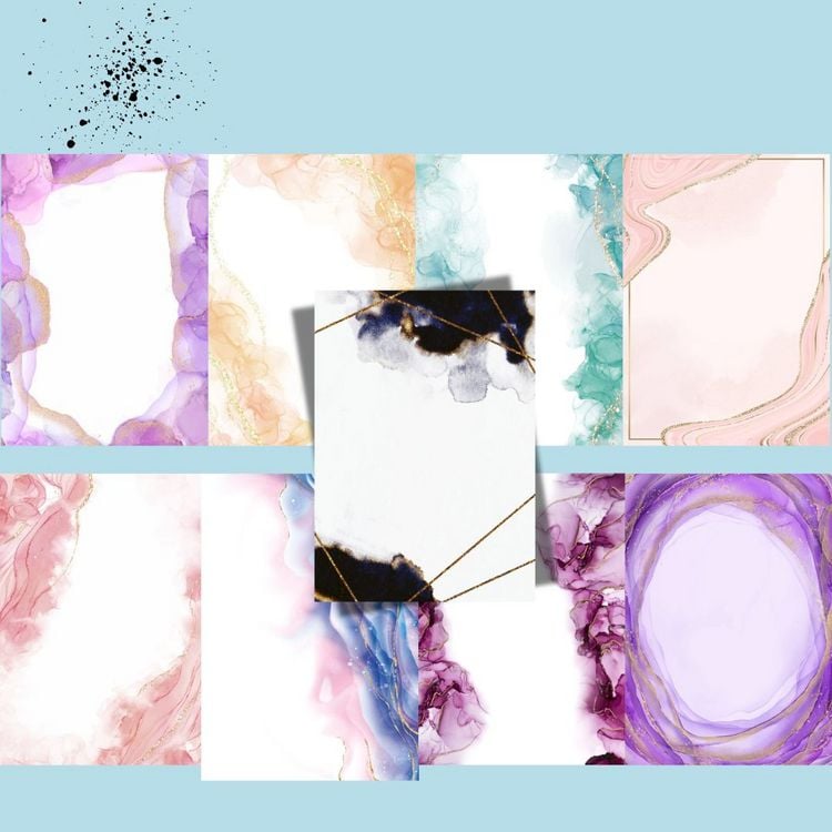 Produktbild: Design Paper DIN A6 Alcohol Ink