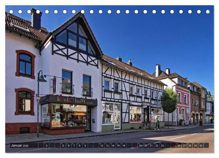 Produktbild: Stadtansichten Overath - Die charmante Stadt an Agger und S&uuml;lz (Tischkalender 2026 DIN A5 quer), CALVENDO Monatskalender