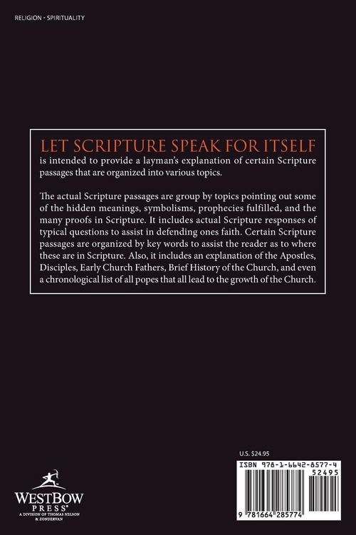 Produktbild: Let Scripture Speak for Itself