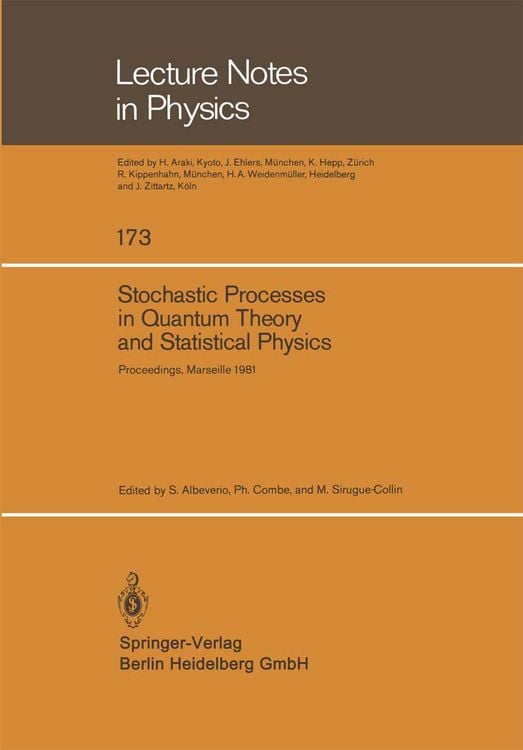 Produktbild: Stochastic Processes in Quantum Theory and Statistical Physics