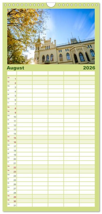 Produktbild: Familienplaner 2026 - Ein Blick auf Leer (Ostfriesland) mit 5 Spalten (Wandkalender, 21 x 45 cm) CALVENDO