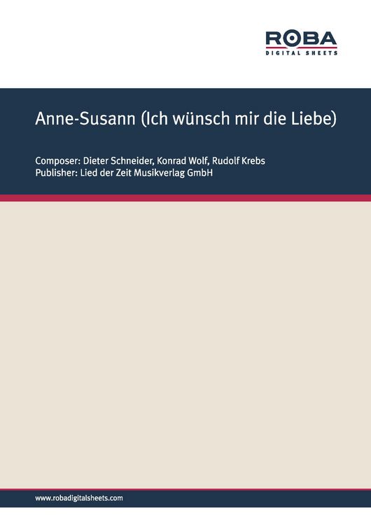 Produktbild: Anne-Susann (Ich w&uuml;nsch mir die Liebe)