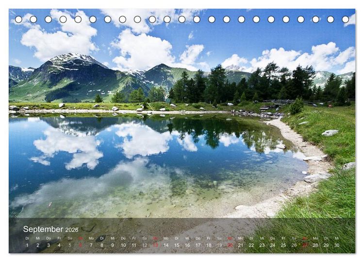 Produktbild: Traumhafte Bergwelten (Tischkalender 2026 DIN A5 quer), CALVENDO Monatskalender