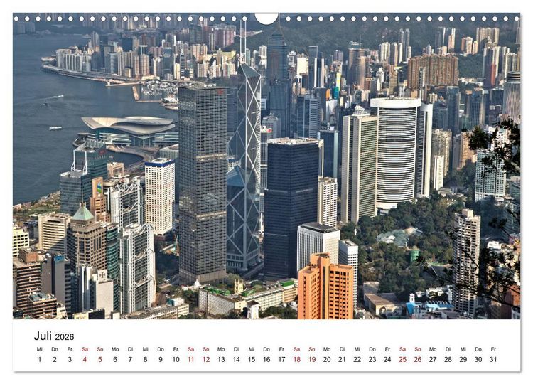 Produktbild: Megacity Hong Kong (Wandkalender 2026 DIN A3 quer), CALVENDO Monatskalender