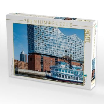 Produktbild: CALVENDO Puzzle Mississippi Dampfer vor Elbphi | 1000 Teile Lege-Gr&ouml;&szlig;e 64x48cm Foto-Puzzle f&uuml;r gl&uuml;ckliche Stunden