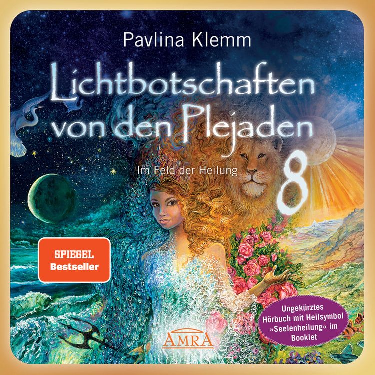 Produktbild: Lichtbotschaften von den Plejaden Band 8 (Ungek&uuml;rzte Lesung und Heilsymbol &raquo;Seelenheilung&laquo;)
