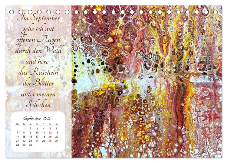 Produktbild: Dein Jahr gef&uuml;llt mit Achtsamkeit (Tischkalender 2026 DIN A5 quer), CALVENDO Monatskalender