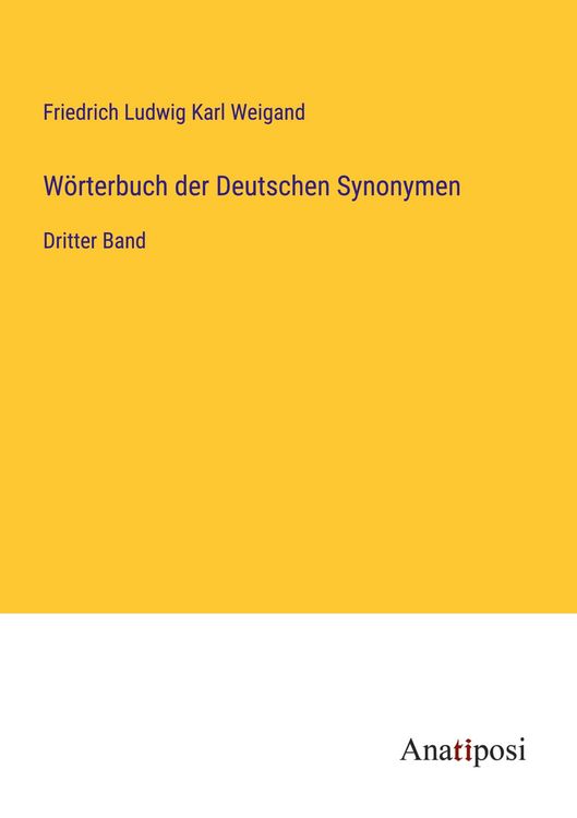 Produktbild: W&ouml;rterbuch der Deutschen Synonymen