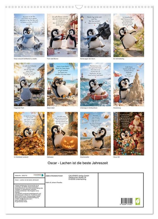 Produktbild: Oscar - Lachen ist die beste Jahreszeit (Wandkalender 2027 DIN A2 hoch), CALVENDO Monatskalender