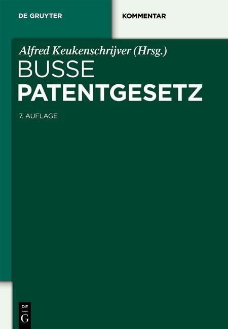 Produktbild: Patentgesetz