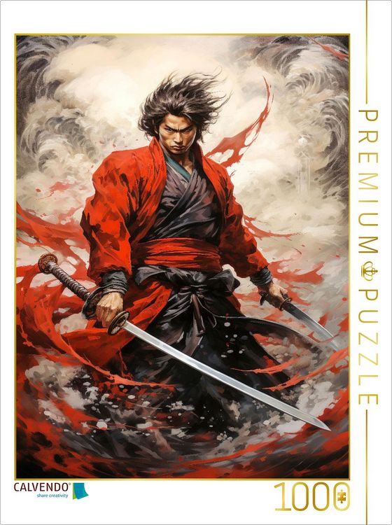 Produktbild: CALVENDO Puzzle Der furchtlose Samurai | 1000 Teile Lege-Gr&ouml;&szlig;e 64x48cm Foto-Puzzle f&uuml;r gl&uuml;ckliche Stunden