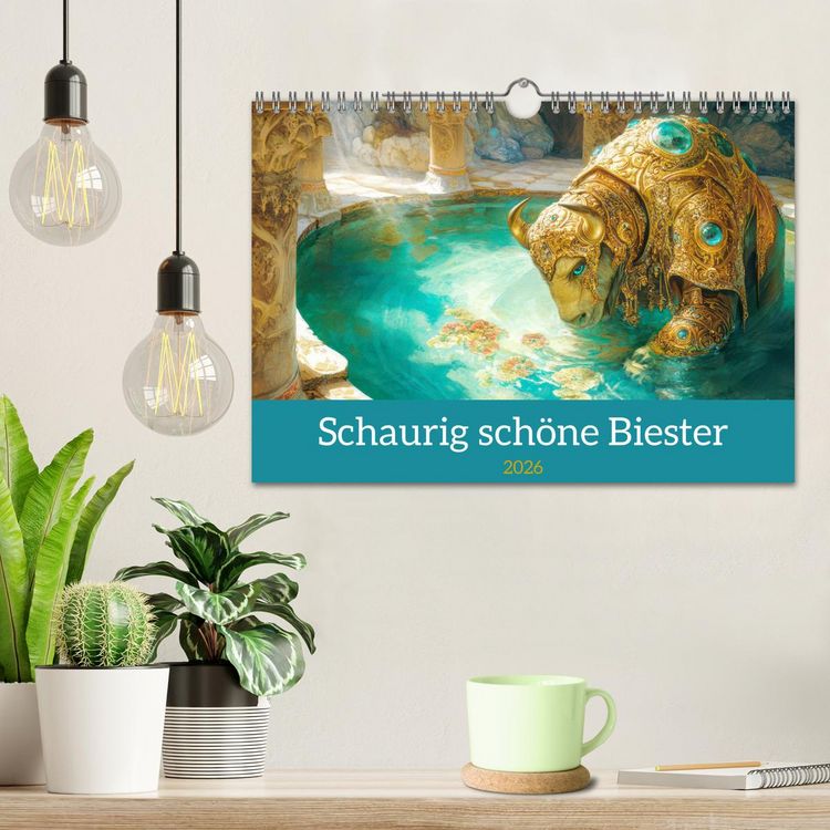 Produktbild: Schaurig sch&ouml;ne Biester (Wandkalender 2026 DIN A4 quer), CALVENDO Monatskalender