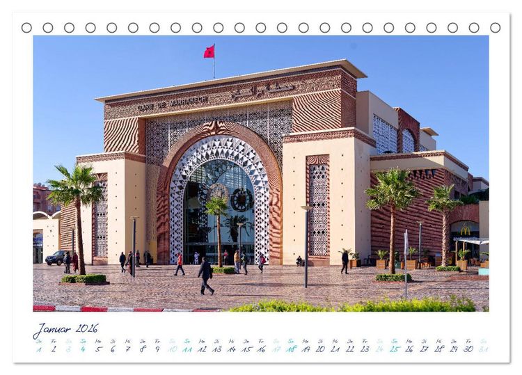 Produktbild: Marrakesch - Oase im W&uuml;stenstaub (Tischkalender 2026 DIN A5 quer), CALVENDO Monatskalender