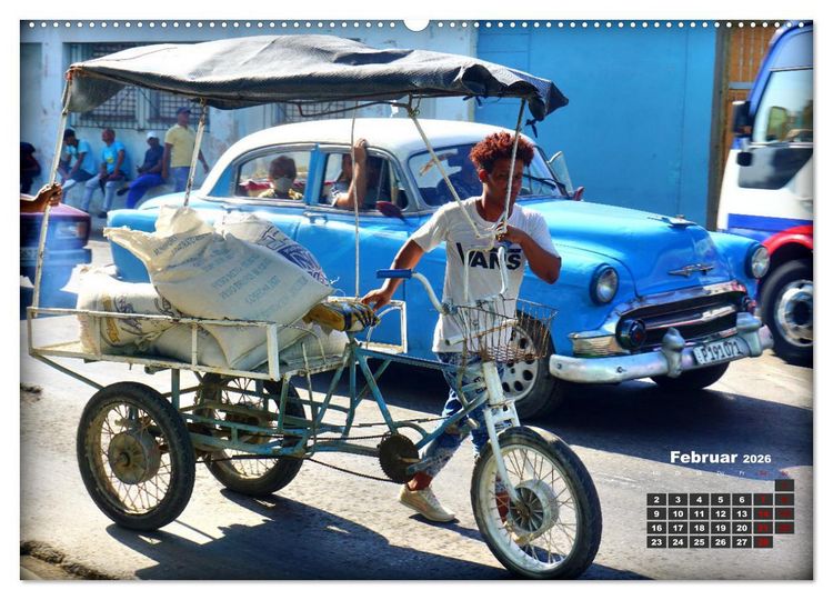 Produktbild: Lastenr&auml;der in Havanna (hochwertiger Premium Wandkalender 2026 DIN A2 quer), Kunstdruck in Hochglanz