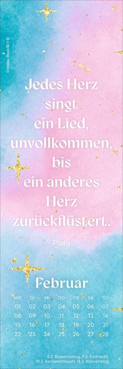 Produktbild: Romance Lesezeichen & Kalender 2027