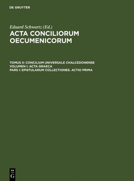 Produktbild: Epistularum collectiones. Actio prima
