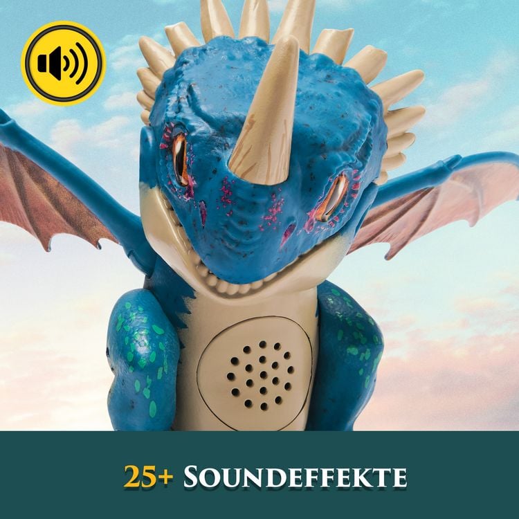 Produktbild: Drachenz&auml;hmen leicht gemacht - Interaktiver Mini-Drache Sturmpfeil, Figur mit Soundeffekten&nbsp;