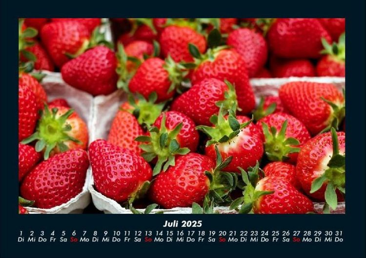 Produktbild: Obstkalender 2025 Fotokalender DIN A4