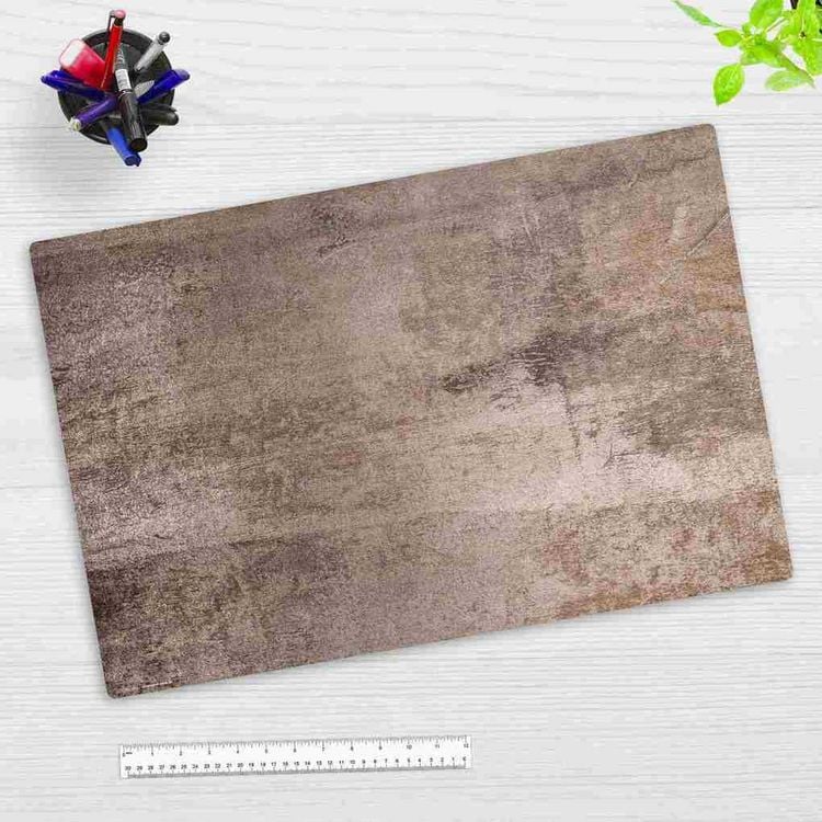 Produktbild: Cover-your-desk Schreibtischunterlage f&uuml;r Kinder und Erwachsene Stahplatte beige, aus hochwertigem Vinyl, 60 x 40 cm