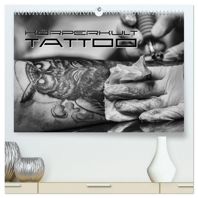 Produktbild: K&ouml;rperkult Tattoo (hochwertiger Premium Wandkalender 2026 DIN A2 quer), Kunstdruck in Hochglanz