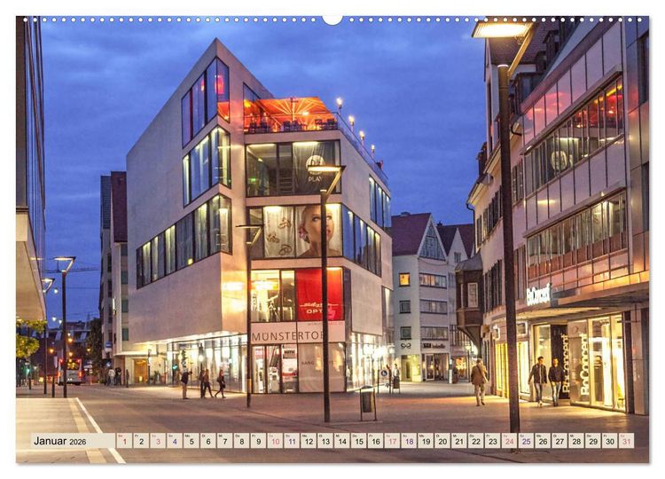 Produktbild: Ulm - einfach sehenswert (Wandkalender 2026 DIN A2 quer), CALVENDO Monatskalender