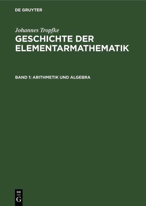 Produktbild: Arithmetik und Algebra