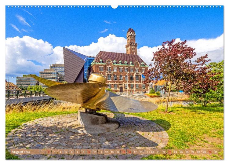 Produktbild: Malm&ouml; in Schweden (hochwertiger Premium Wandkalender 2026 DIN A2 quer), Kunstdruck in Hochglanz