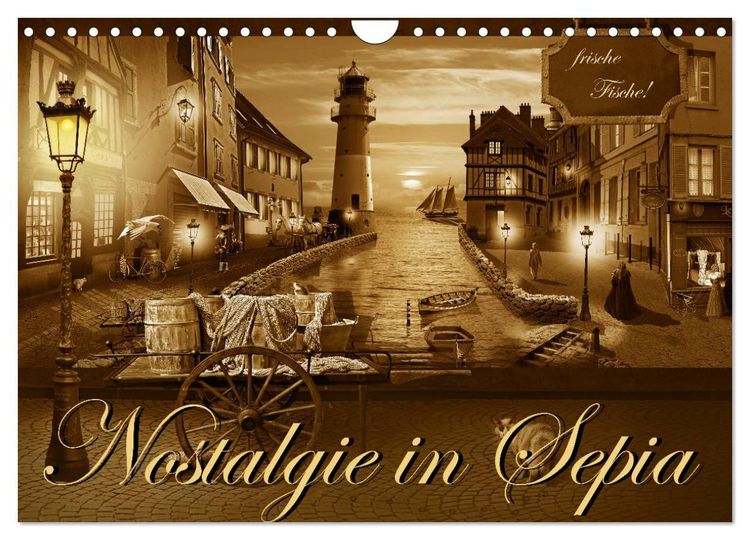 Produktbild: Nostalgie in Sepia (Wandkalender 2026 DIN A4 quer), CALVENDO Monatskalender