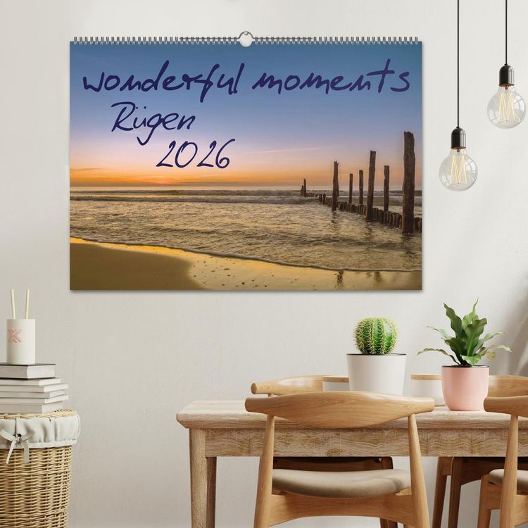 Produktbild: wonderful moments - R&uuml;gen 2026 (Wandkalender 2026 DIN A2 quer), CALVENDO Monatskalender