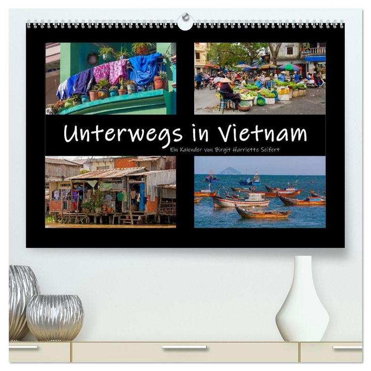 Produktbild: Unterwegs in Vietnam (hochwertiger Premium Wandkalender 2026 DIN A2 quer), Kunstdruck in Hochglanz