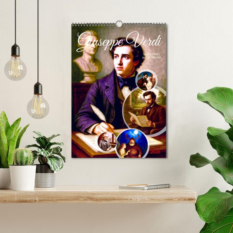 Produktbild: Giuseppe Verdi (Wandkalender 2026 DIN A3 hoch), CALVENDO Monatskalender