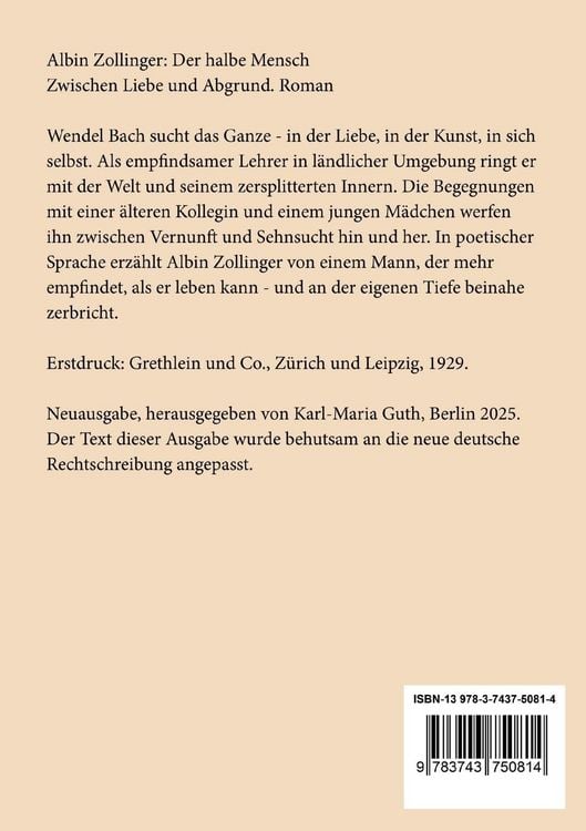 Produktbild: Der halbe Mensch