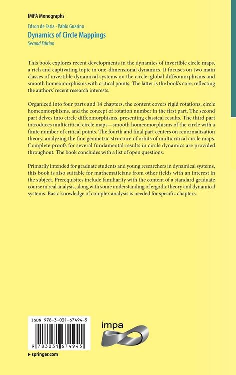 Produktbild: Dynamics of Circle Mappings