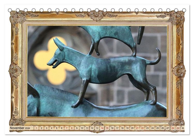 Produktbild: Hunde sind Kunst (Tischkalender 2026 DIN A5 quer), CALVENDO Monatskalender