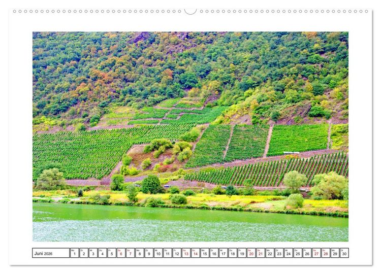 Produktbild: Mosel - facettenreiche Flusslandschaft (Wandkalender 2026 DIN A2 quer), CALVENDO Monatskalender