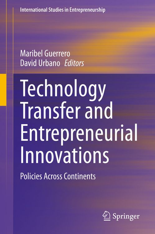 Produktbild: Technology Transfer and Entrepreneurial Innovations