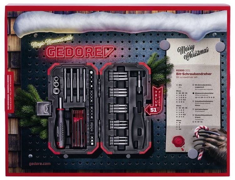 Produktbild: Gedore Adventskalender 2025 Werkzeug Adventskalender Altersklasse Unabh&auml;ngig