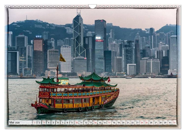Produktbild: Hongkong, die pulsierende Metropole (Wandkalender 2026 DIN A3 quer), CALVENDO Monatskalender