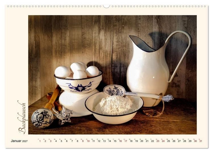Produktbild: K&uuml;chengeplauder - Nostalgische Momente (Wandkalender 2027 DIN A2 quer), CALVENDO Monatskalender