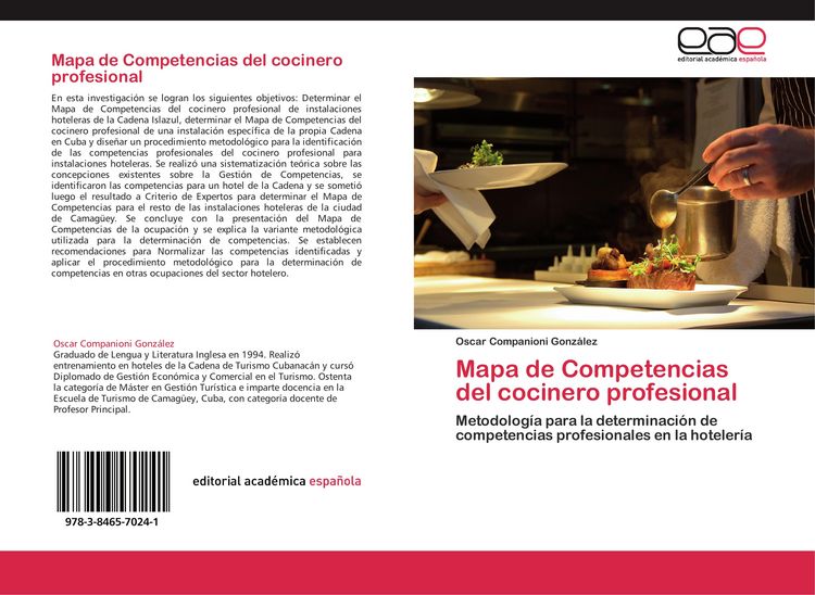 Produktbild: Mapa de Competencias del cocinero profesional