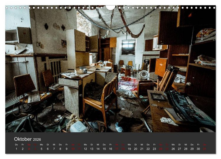 Produktbild: Verlassene Orte - Ein Lost Places Kalender (Wandkalender 2026 DIN A3 quer), CALVENDO Monatskalender