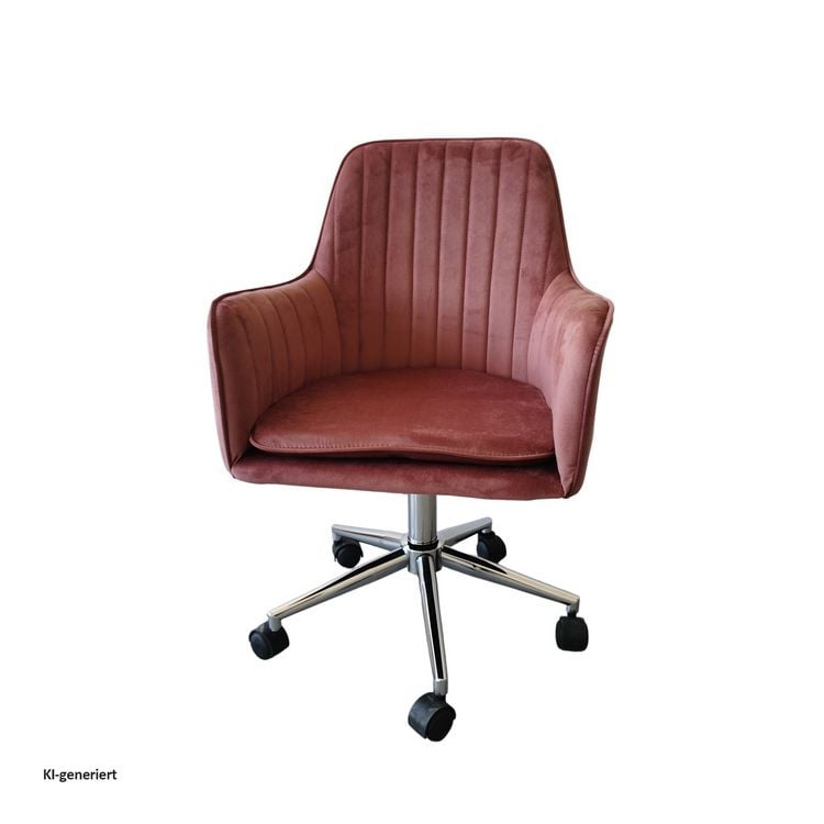 Produktbild: HTI-Living HTI-Living Drehstuhl 2er Set Ashley Mauve HTI-Living Drehstuhl 2er Set Ashley Mauve