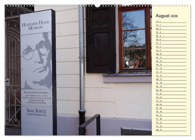 Produktbild: Calw erleben (Wandkalender 2026 DIN A2 quer), CALVENDO Monatskalender