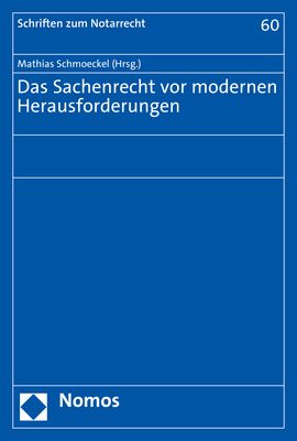 Produktbild: Das Sachenrecht vor modernen Herausforderungen