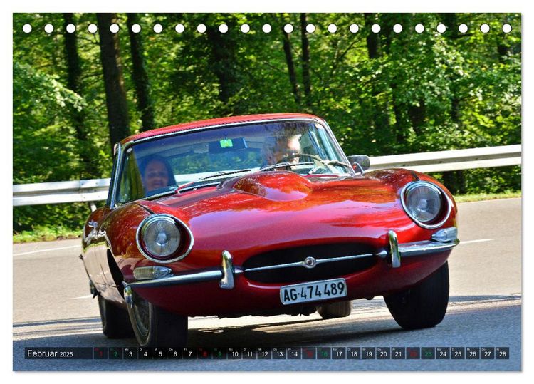 Produktbild: Adel verpflichtet - Englische Oldtimer am Berg (Tischkalender 2025 DIN A5 quer), CALVENDO Monatskalender