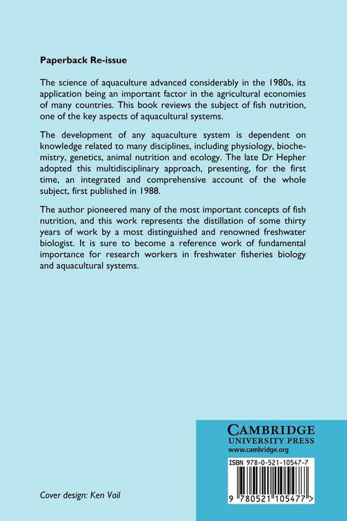 Produktbild: Nutrition of Pond Fishes