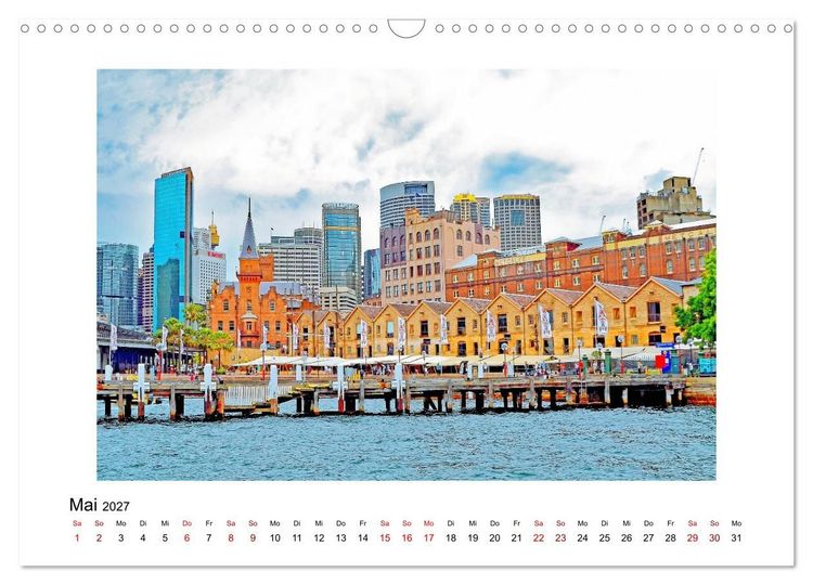 Produktbild: Sydney - beeindruckende Metropole (Wandkalender 2027 DIN A3 quer), CALVENDO Monatskalender