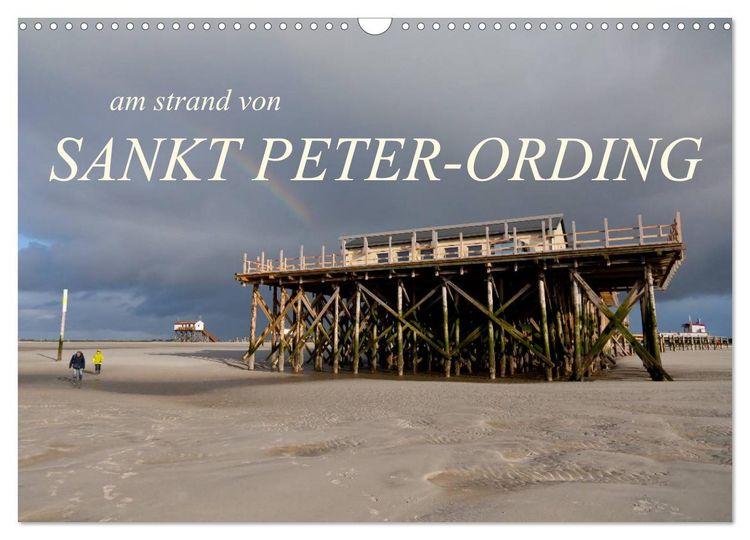 Produktbild: am strand von SANKT PETER-ORDING (Wandkalender 2026 DIN A3 quer), CALVENDO Monatskalender