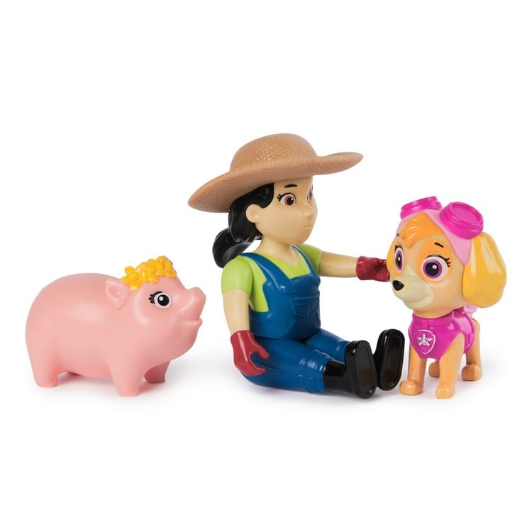 Produktbild: PAW Patrol Hero Pups &ndash; Actionfigurenset mit Skye Hundefigur, B&auml;uerin Yumi Figur und 1 Schweinchen